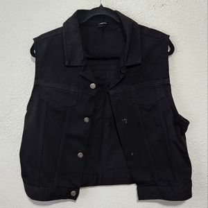 Black Denim Vest
